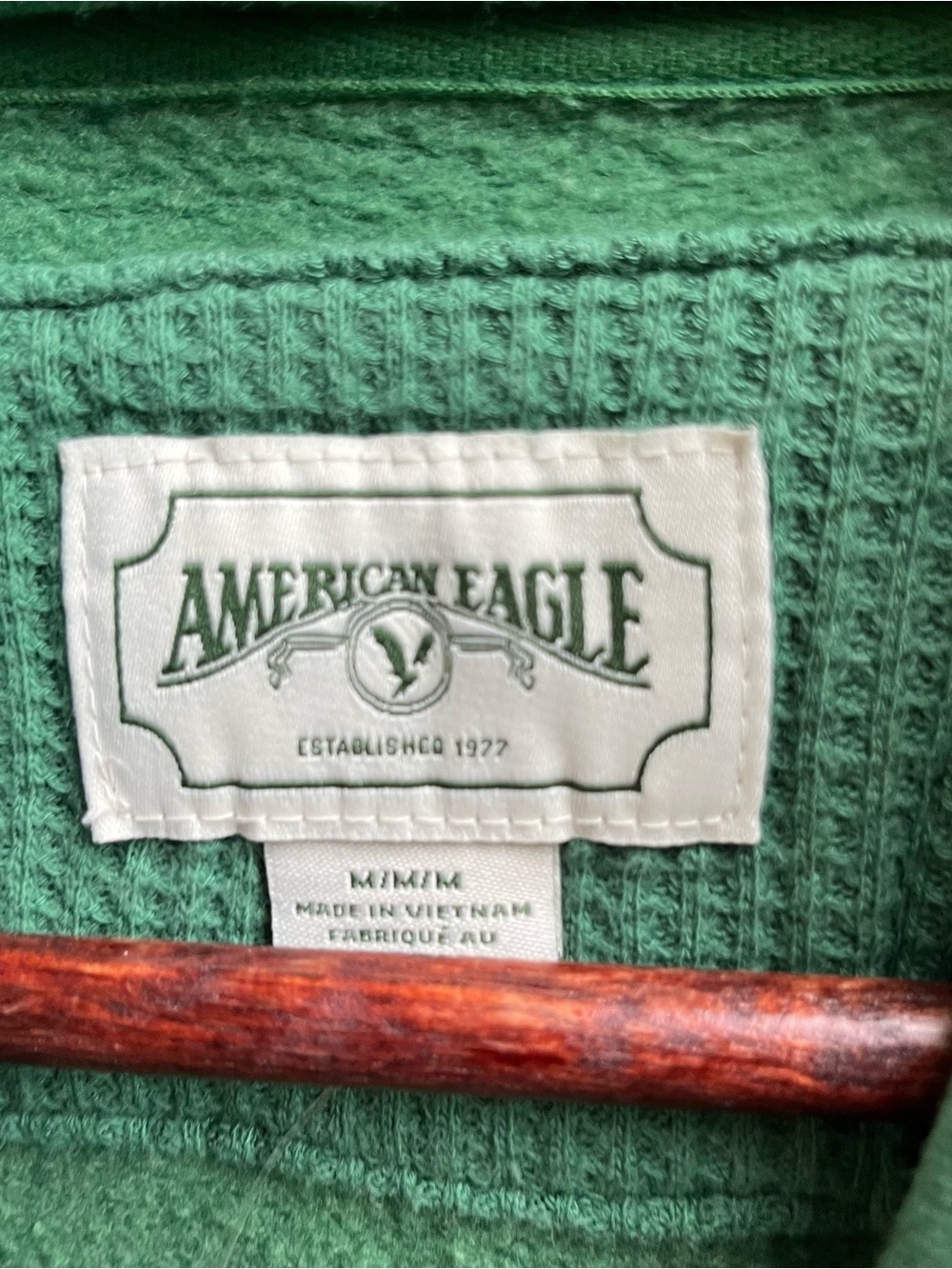American Eagle Outfitters Green Crewneck Hoodie Sweatshirt - Picture 3 of 5